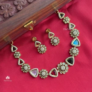 Floral AD Necklace set